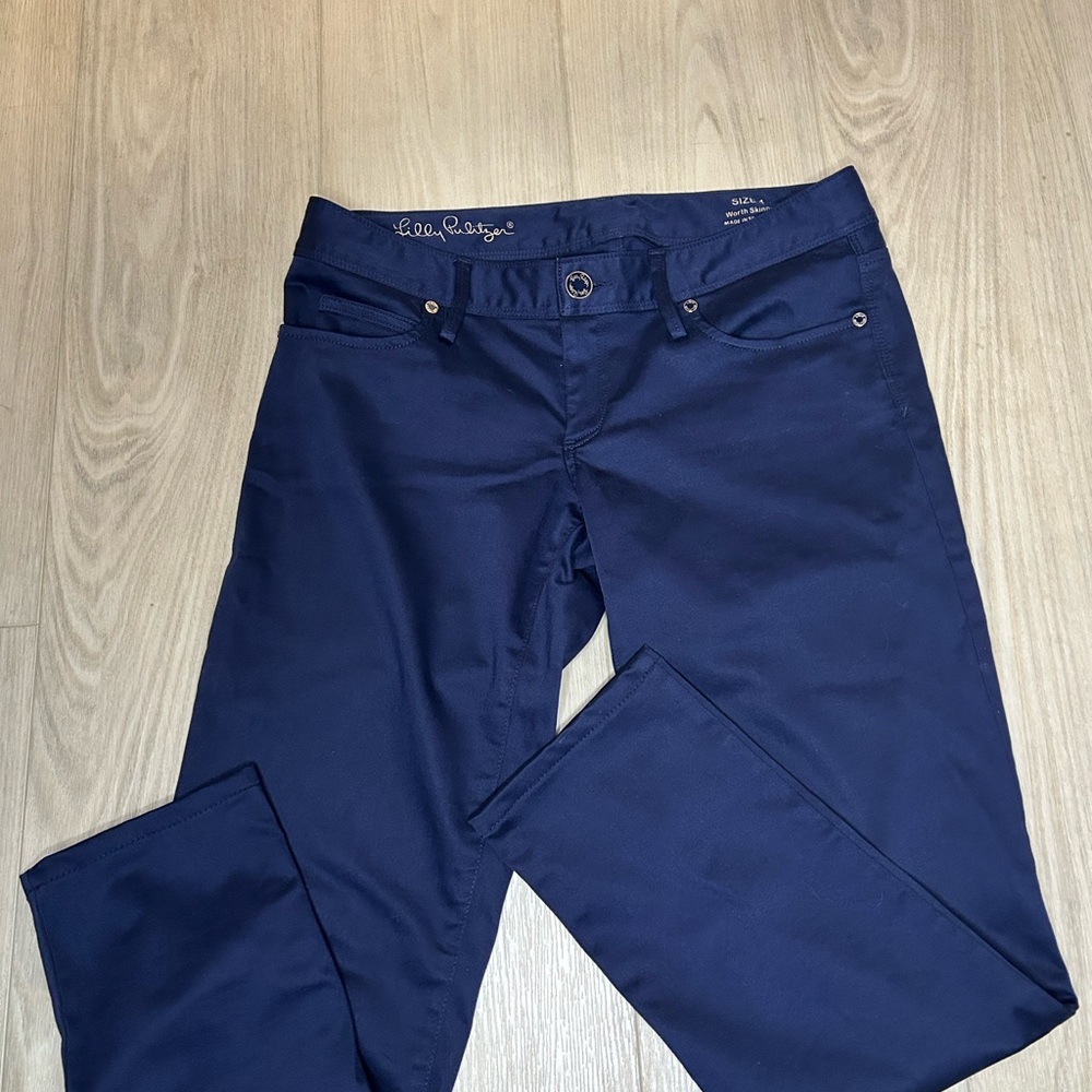 Lilly Pulitzer Navy Skinny Pants